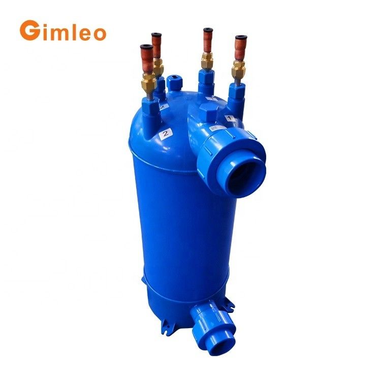 ทิทานีียมท่อ PVC เปลือกสระว่ายน้ําแลกเปลี่ยนความร้อนสําหรับสระว่ายน้ําปั๊มความร้อน MHTA-15