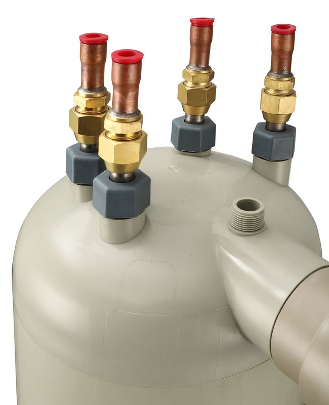 HTS-7 PPR Shell welded 12.7mm ทิเทนเนียมท่อแลกเปลี่ยนความร้อนสําหรับการปรับอุณหภูมิ