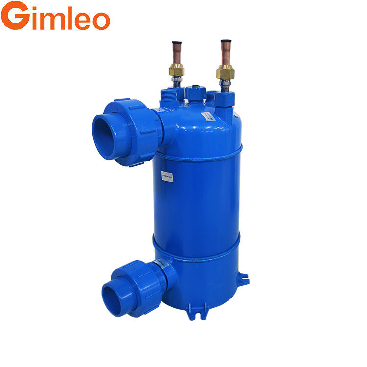 7kw 24 ความจุความร้อน ทุบไทเทเนียม PVC เปลือกแลกเปลี่ยนความร้อน สําหรับเครื่องทําความเย็นอากวารี MHTA-2 สําหรับระบบทําความเย็นอุตสาหกรรม