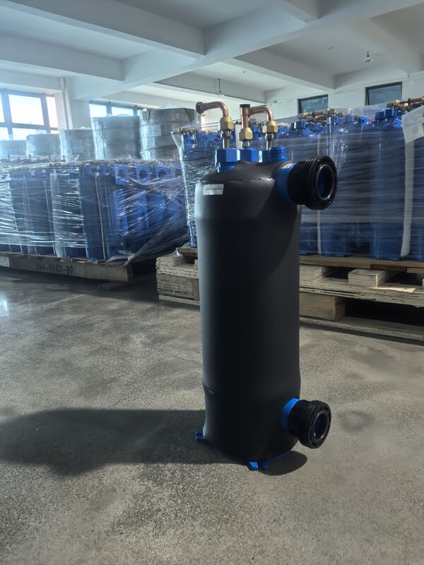 การออกแบบที่กะทัดรัด ไทเทเนียม เครื่องแลกเปลี่ยนความร้อนสำหรับเครื่องทำความเย็นอุตสาหกรรม ETA-0.75 วัสดุ PVC ไทเทเนียม โซลูชันการทำความเย็นที่ทนทานสำหรับการใช้งานในอุตสาหกรรม