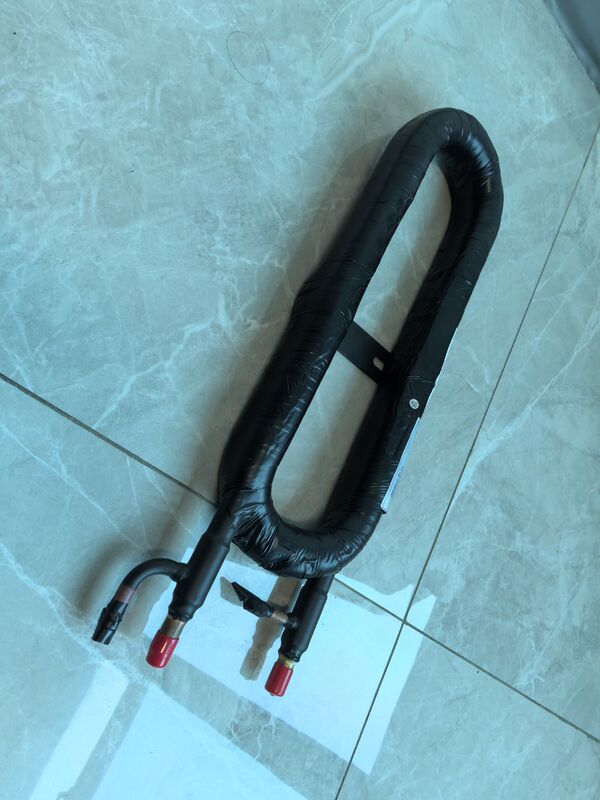 สแตนเลสสแตนเลส HVAC เครื่องแลกเปลี่ยนความร้อนโคเอชเชียลที่ให้บริการ 3 4 Inch การเชื่อมต่อน้ํา