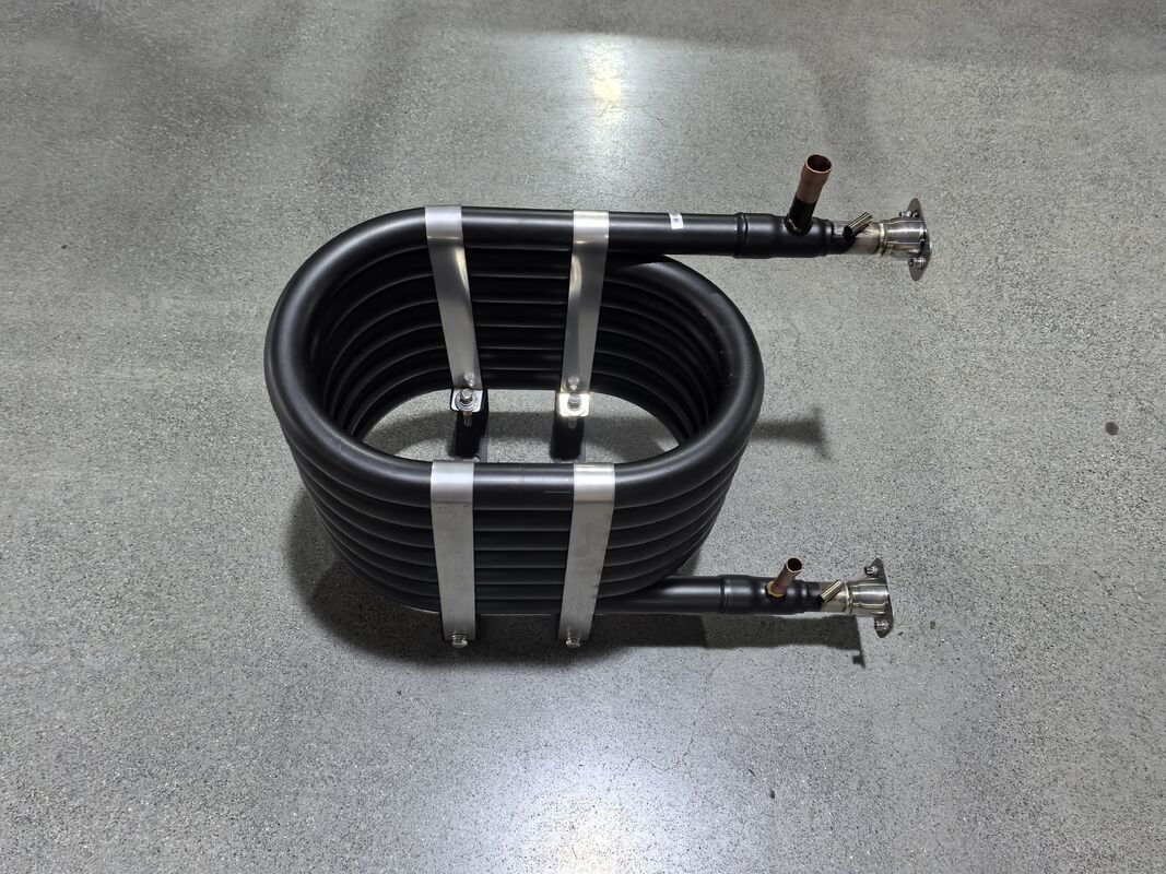 ความดันการทํางานสูงสุด 5.2MPa เครื่องแลกเปลี่ยนความร้อนแบบโคอาเซียลที่เข้ากันได้กับสารเย็น R22 R134a R407c และ R410a