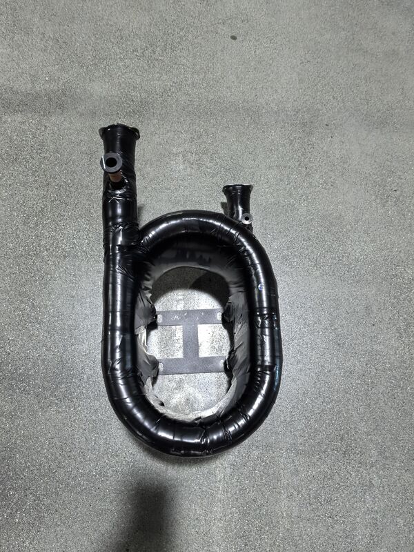 ท่อสแตนเลสทองแดง HVAC เครื่องแลกเปลี่ยนความร้อนโคเอชเชียลที่ออกแบบสําหรับความดันการทํางานสูงสุดของน้ํา 8 บาร์