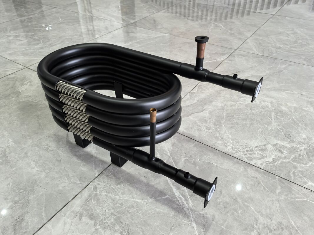 ความสูง mm 120 ถึง 1000 ท่อแลกเปลี่ยนความร้อนแบบโคเอชเชียลในท่อ แลกเปลี่ยนความร้อนแรงทํางานสูงสุด 5.0MPa เหมาะสําหรับกระบวนการเย็น