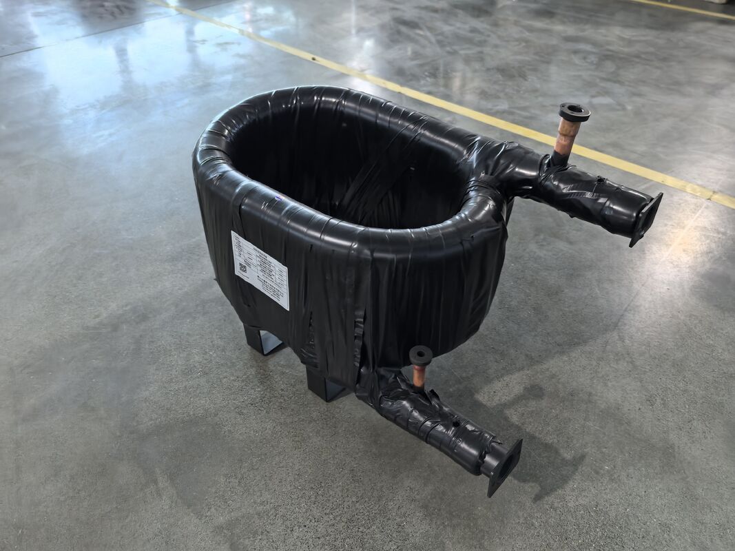 ท่อภายในสําหรับระบบน้ํา HVAC เครื่องแลกเปลี่ยนความร้อนโคเอชเชียลทําจาก Supper SPHC วัสดุเปลือกเหล็กที่ให้บริการและการแก้ไขความร้อน