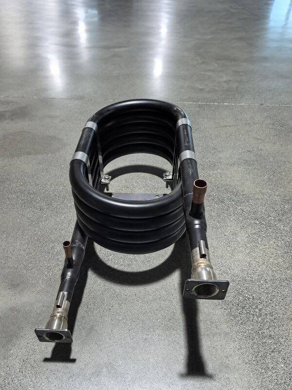 เครื่องแลกเปลี่ยนความร้อนแบบโคแอกเซียลทนการกัดกร่อนสูงพร้อมโครงสร้างท่อเกลียวบิดสำหรับแรงดันฝั่งน้ำ 1.0Mpa