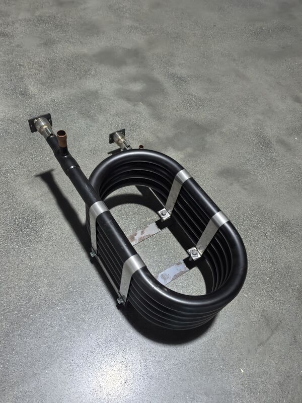 1.0Mpa Water Side Pressure Coaxial Heat Exchanger with Stainless Steel Outer Tube and Spiral Twisting Construction