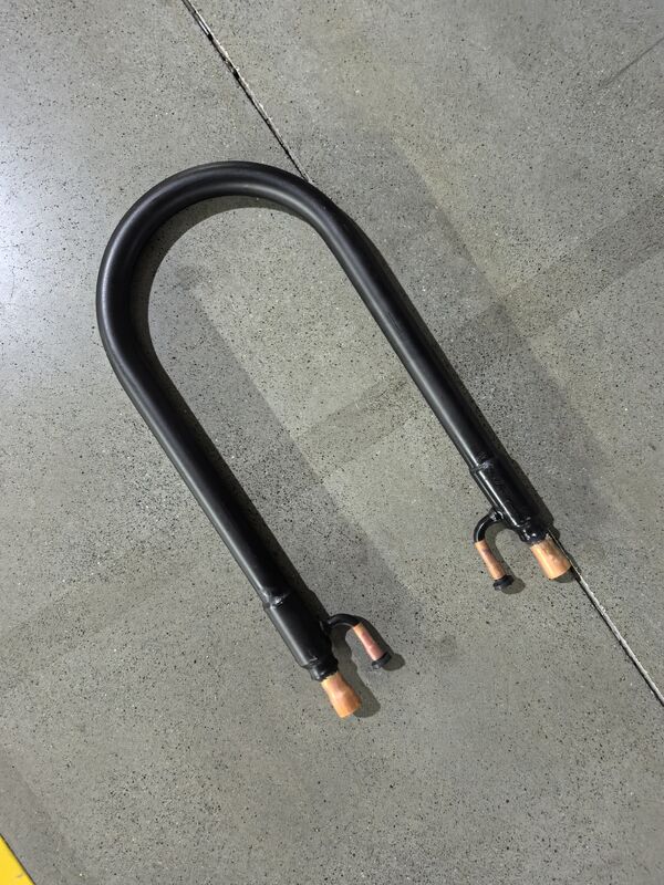 R22 เครื่องแลกเปลี่ยนความร้อนแบบโคเอชเชียลประเภทเครื่องเย็นที่มีการสร้างท่อสกัดสปีรัลและความกว้าง 140 มม. เพื่อการจัดการความร้อนอย่างมีประสิทธิภาพ
