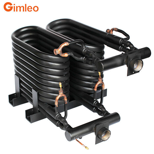 20HP 70KW 240000 BTU คอนเดนเซอร์ระเหยหลอดในหลอดแลกเปลี่ยนความร้อน COAXIAL HEAT EXCHANGER สำหรับ HVACR