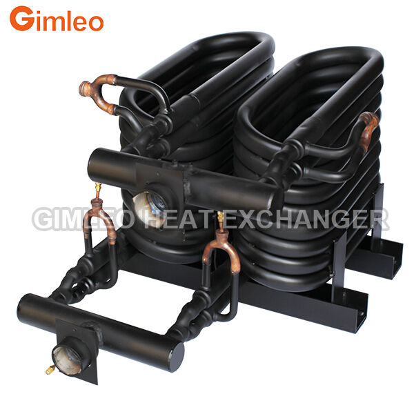 20HP 70KW 240000 BTU คอนเดนเซอร์ระเหยหลอดในหลอดแลกเปลี่ยนความร้อน COAXIAL HEAT EXCHANGER สำหรับ HVACR