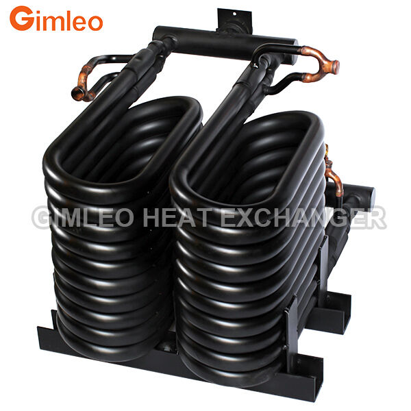 20HP 70KW 240000 BTU คอนเดนเซอร์ระเหยหลอดในหลอดแลกเปลี่ยนความร้อน COAXIAL HEAT EXCHANGER สำหรับ HVACR